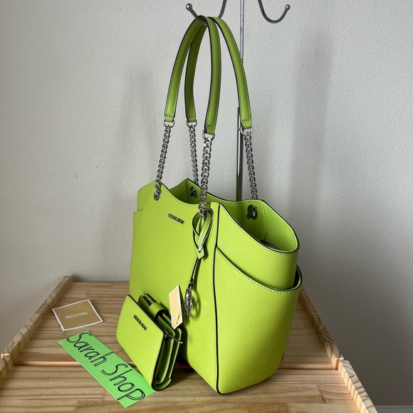 🌼Michael Kors Jet Set Travel Large Chain Shoulder Tote Set - Picture 4 of 16